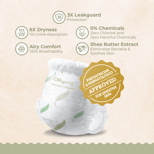 Offspring® FeatherAir Premium Diapers - 4 Pack Bundle