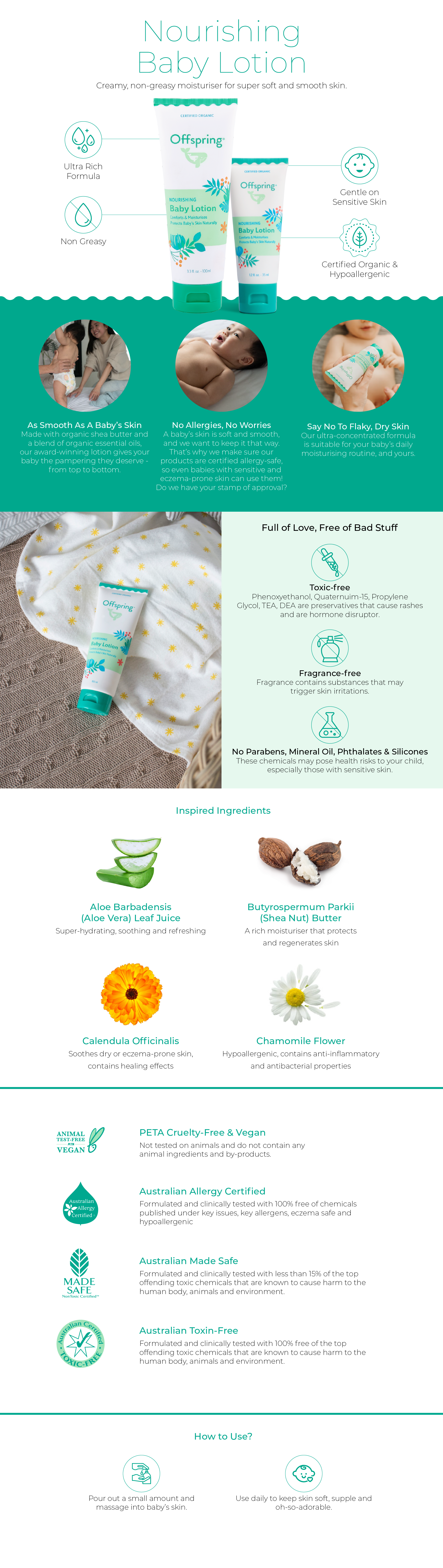 Nourishing Baby Lotion features