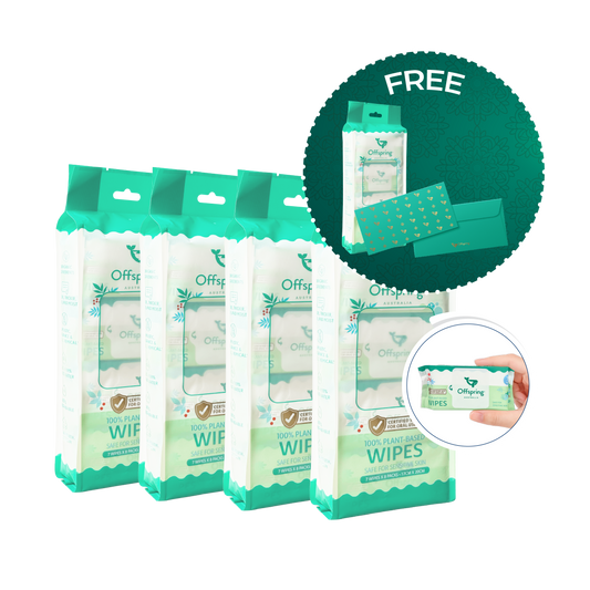 Plant Based Pocket Wipes Bundle (7ct x 8 Pack) (56 Sheets)