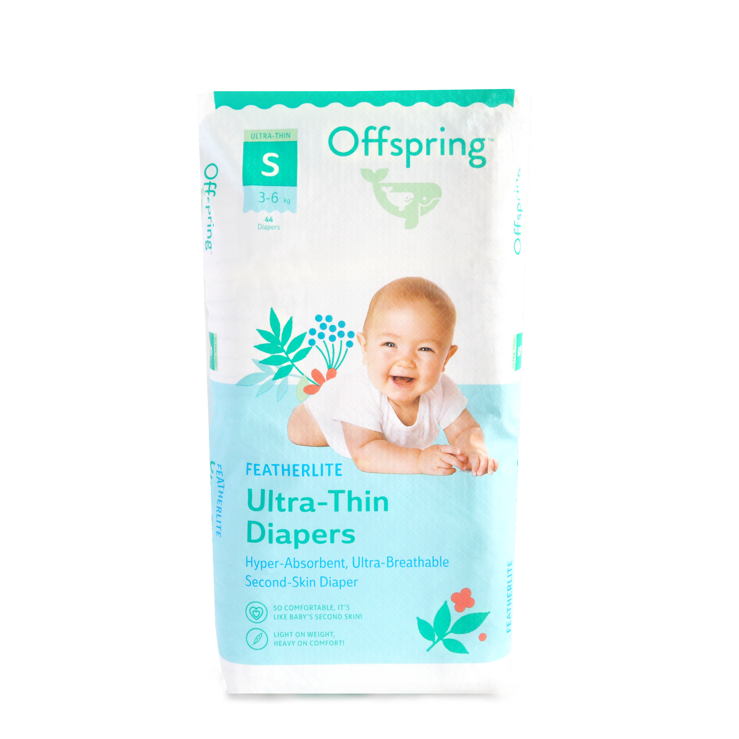 Offspring® Ultra-Thin Baby Diapers Tape S44pcs