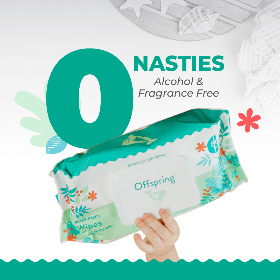 Plant-Based Baby Wipes 80 Sheets - 12 Pack