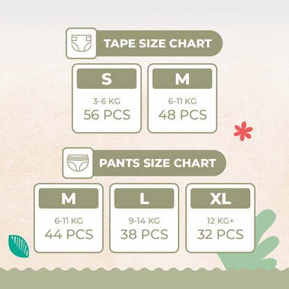 Offspring® FeatherAir Premium Diapers - 4 Pack Bundle
