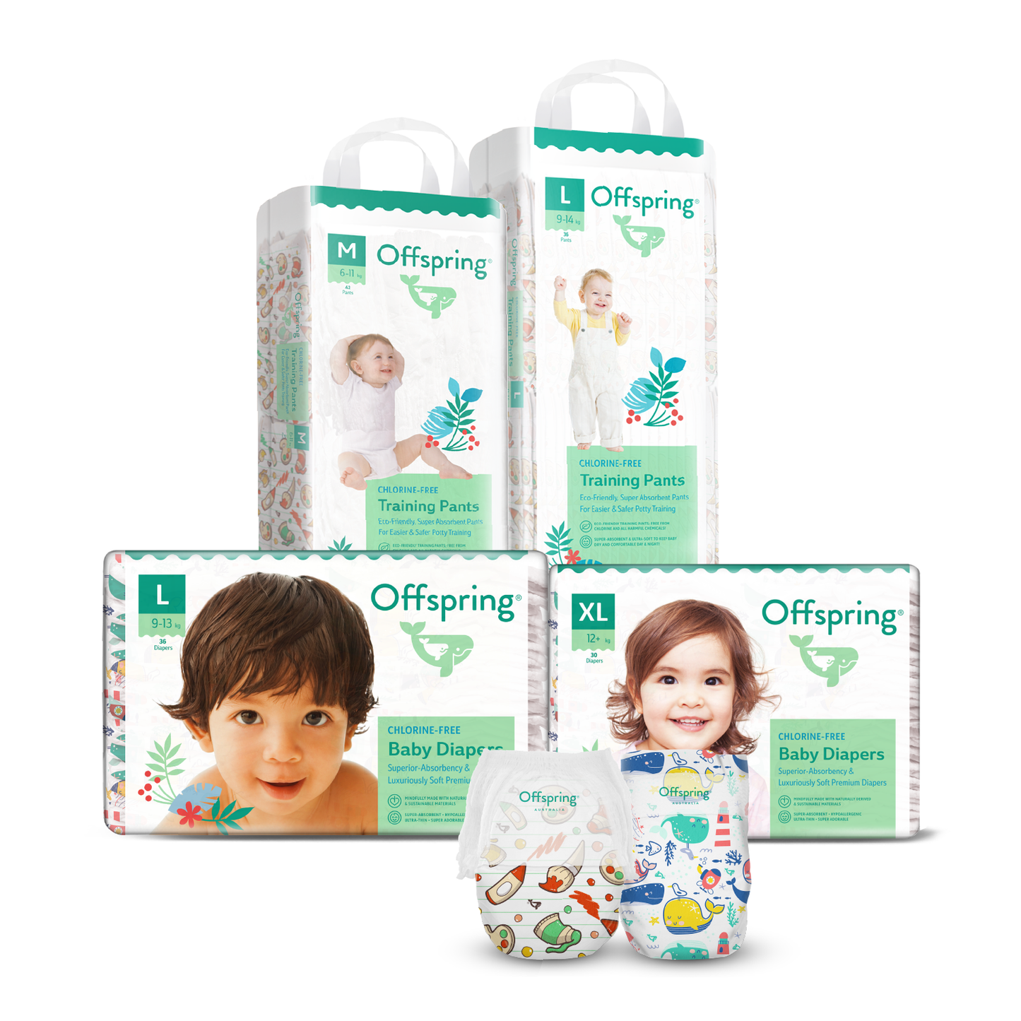 Fashion Diapers 4-Pack Bundle