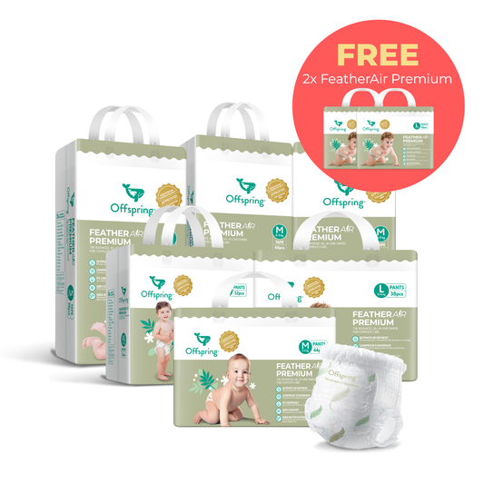 [Buy 6 Free 2] Offspring® FeatherAir Premium Diapers Pants/Tapes