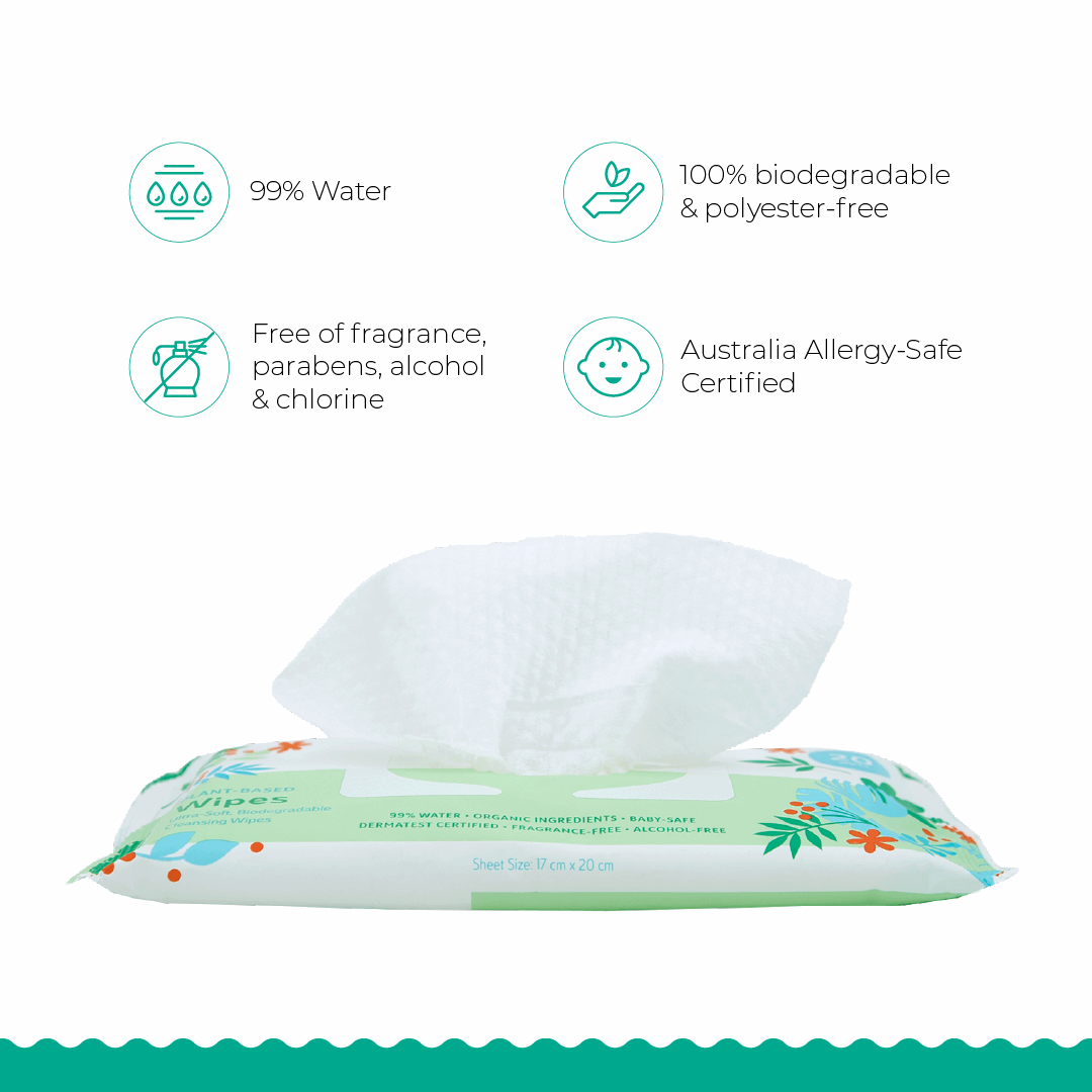 Plant-Based Baby Wipes 20 Sheets