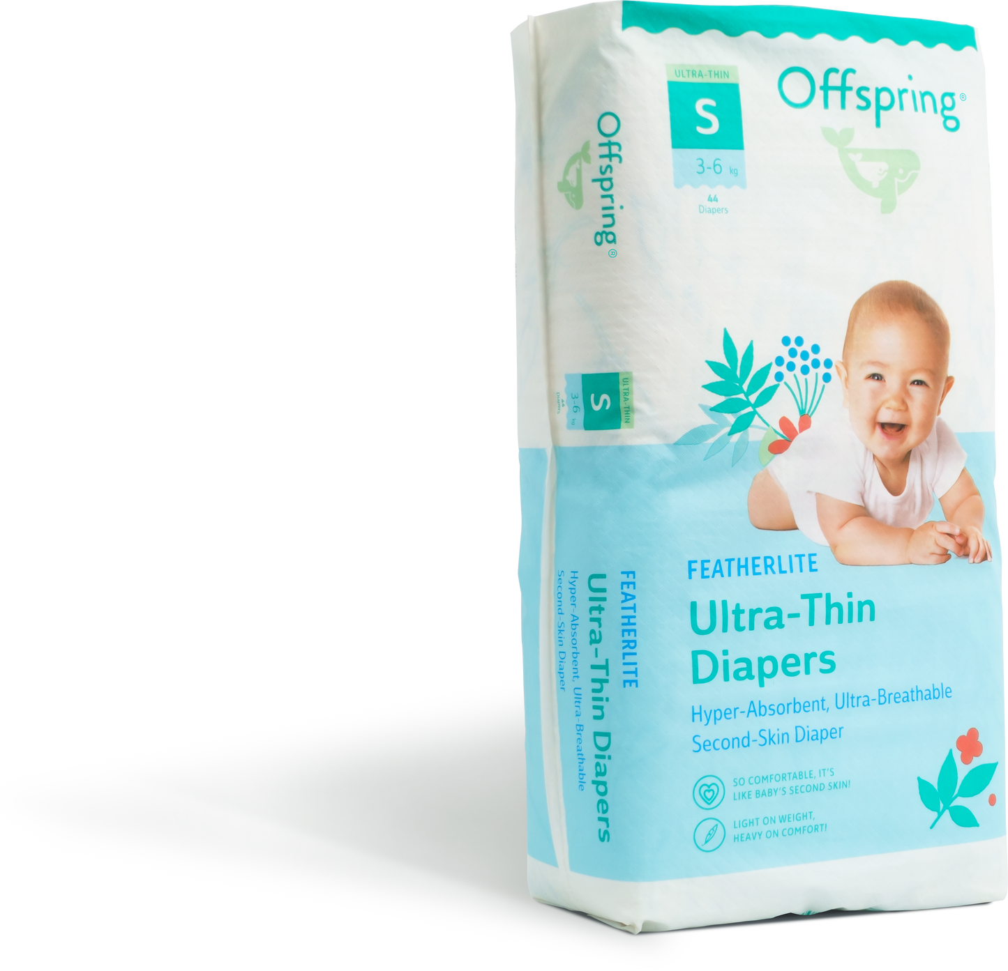 Offspring® Ultra-Thin Baby Diapers Tape S44pcs