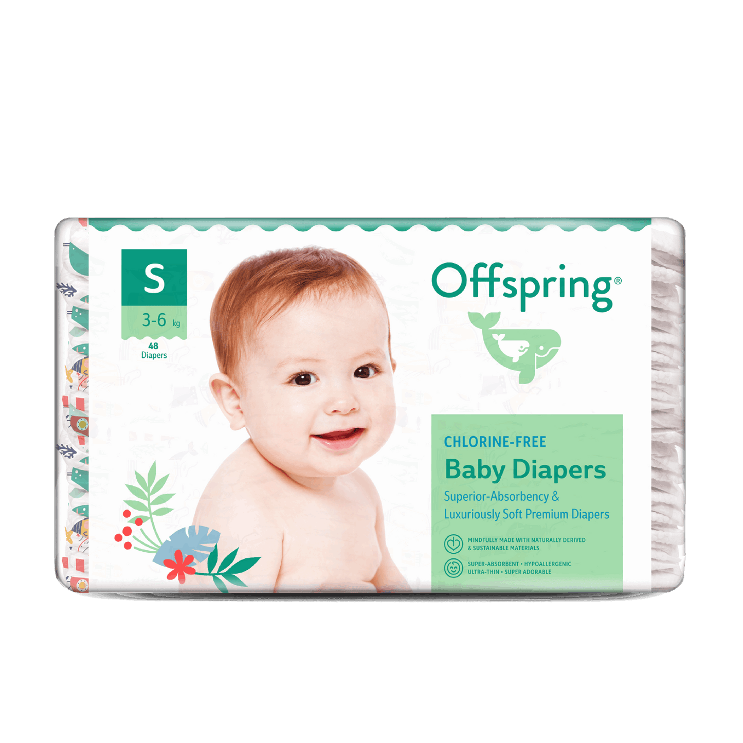 [Peekaboo X Offspring] Fashion Diapers 4-Pack Bundle - Tape