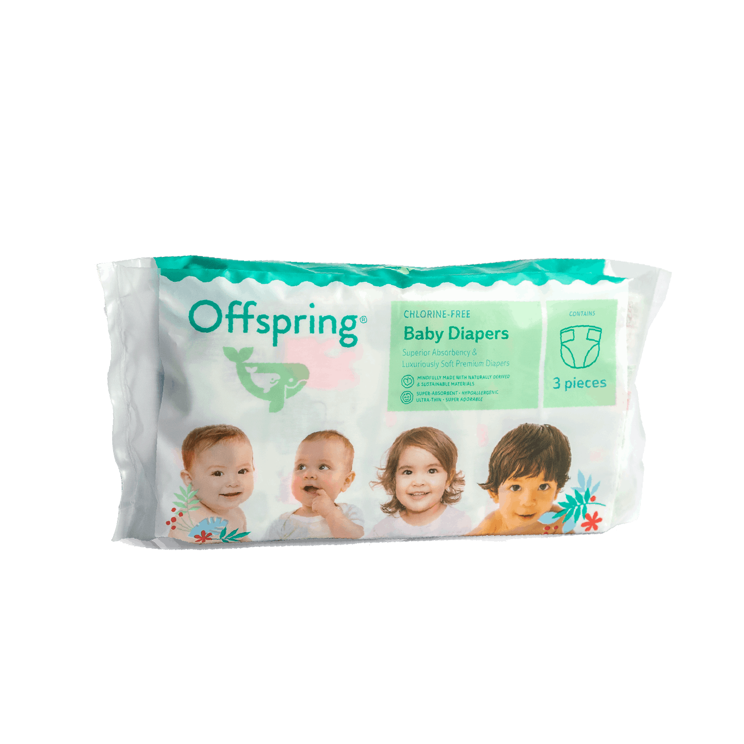 Offspring® Fashion Diapers Trial Pack - Tape