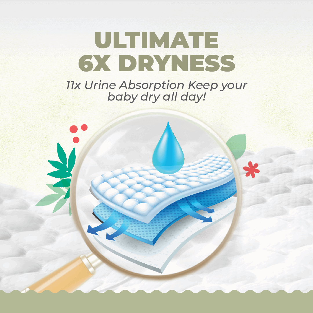 Offspring® FeatherAir Premium Diapers - 6 Pack Bundle