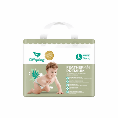 [Peekaboo X Offspring] FeatherAir Premium Diapers 4-Pack Bundle