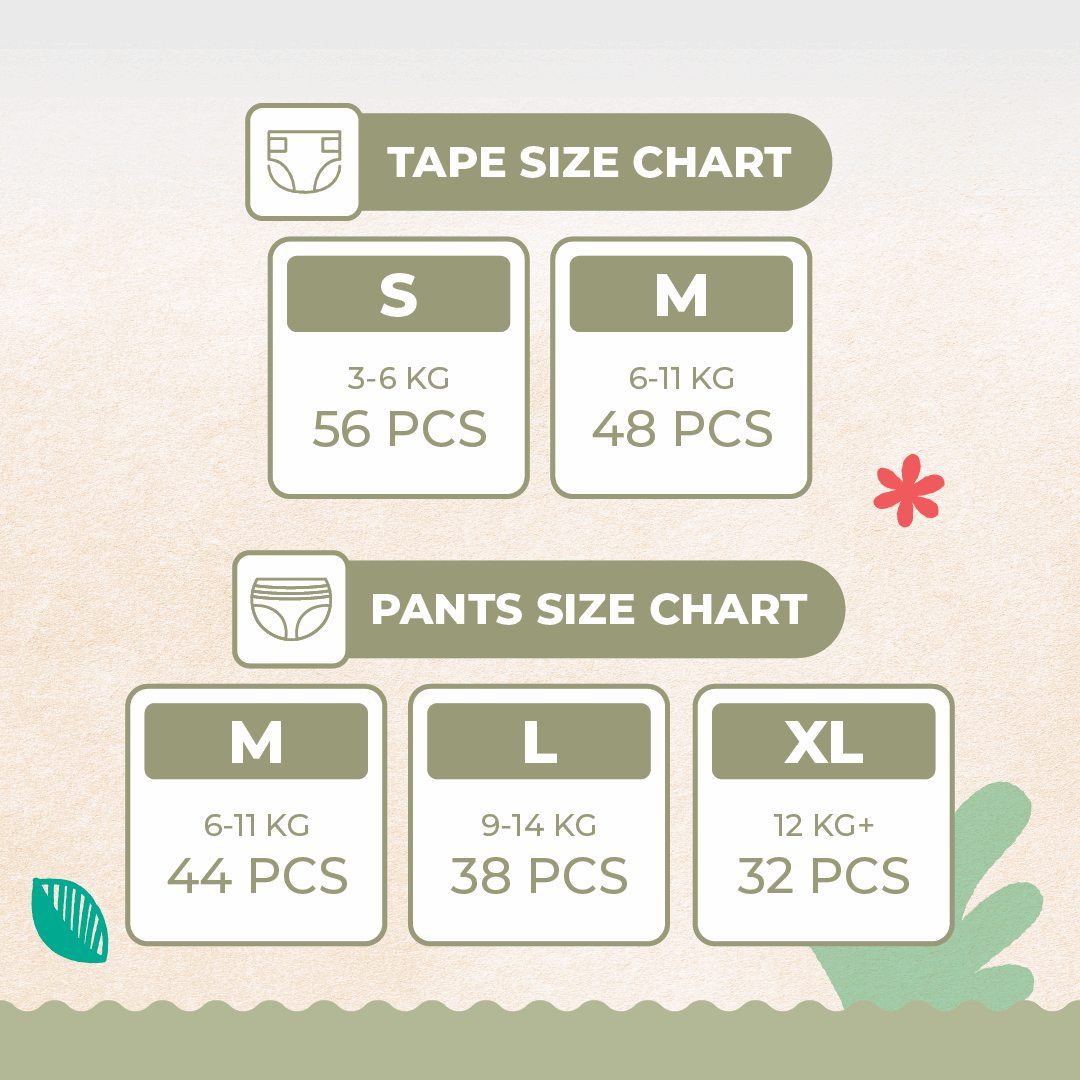 Offspring® FeatherAir Premium Diapers - 6 Pack Bundle
