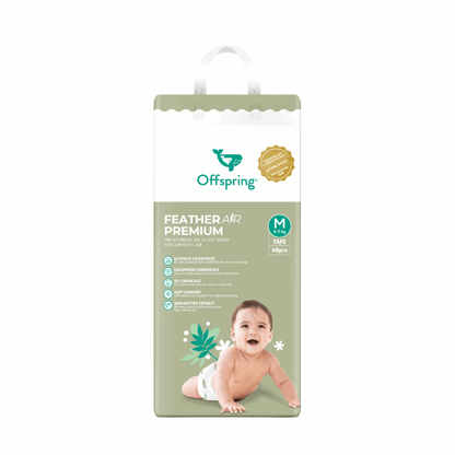 [Peekaboo X Offspring] FeatherAir Premium Diapers 4-Pack Bundle
