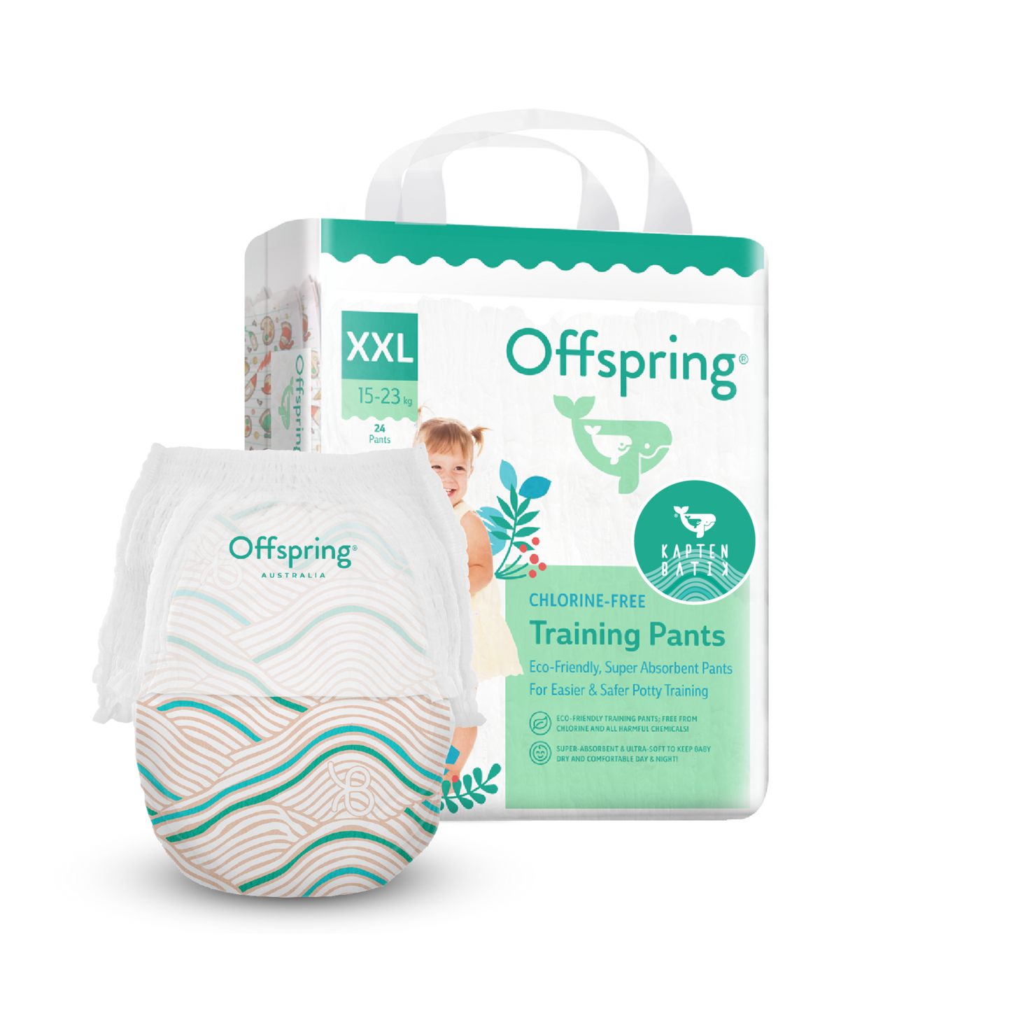 [Limited Edition] Offspring® x Kapten Batik Fashion Diapers - Kapten Linen
