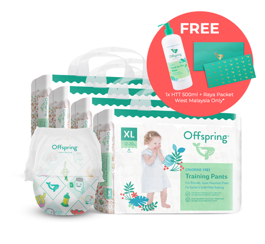[Raya Edition] Offspring® Fashion Diapers 4-Pack Bundle - Tape/Pants