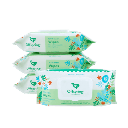 Plant-Based Baby Wipes 80 Sheets - 4 Pack