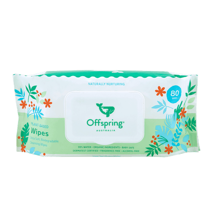 [Peekaboo X Offspring] Plant-Based Baby Wipes 80 Sheets - 12-Pack